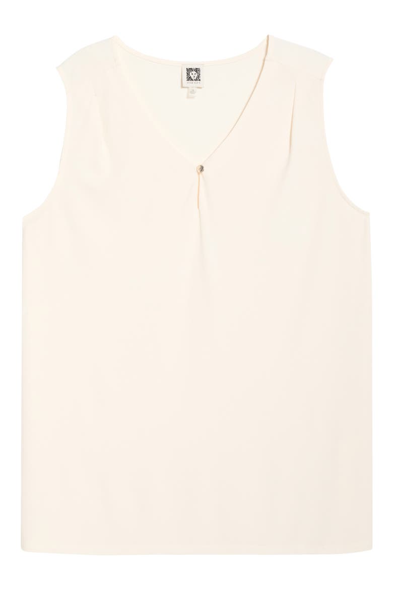 Keyhole Sleeveless Top, Alternate, color, WHITE DOVE