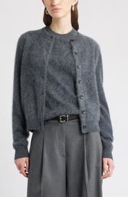 Nordstrom Brushed Cashmere Cardigan