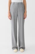 Lafayette 148 New York Gates Plaid Straight Leg Wool Pants