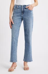 CITY BLUES Bandless Straight Leg Jeans
