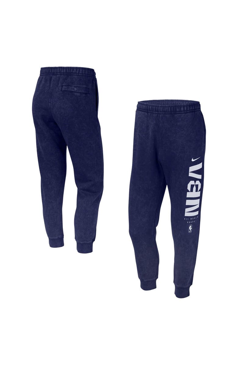 Nike Men's Nike Navy NBA All-World Hoops Club Washed Jogger Pants, Main, color, Navy