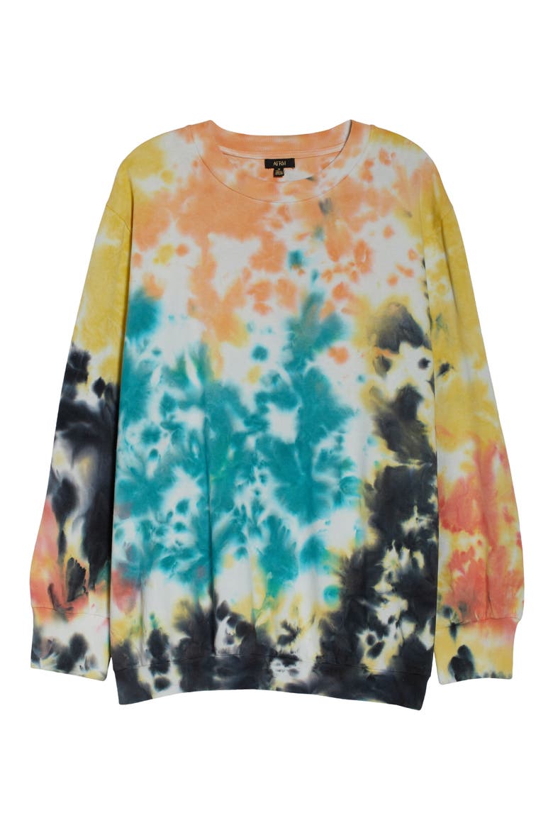 Diana Tie Dye Sweatshirt, Alternate, color, ABSTRACT MULTI TIE DYE