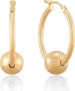 Frankie & Zoe Beaded Tube Hoop Earrings