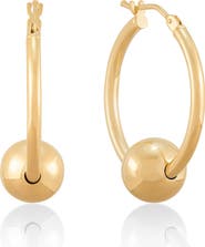 Frankie & Zoe Beaded Tube Hoop Earrings