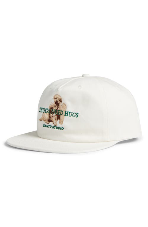 Santo Studio Thugs Need Hugs Baseball Cap In White