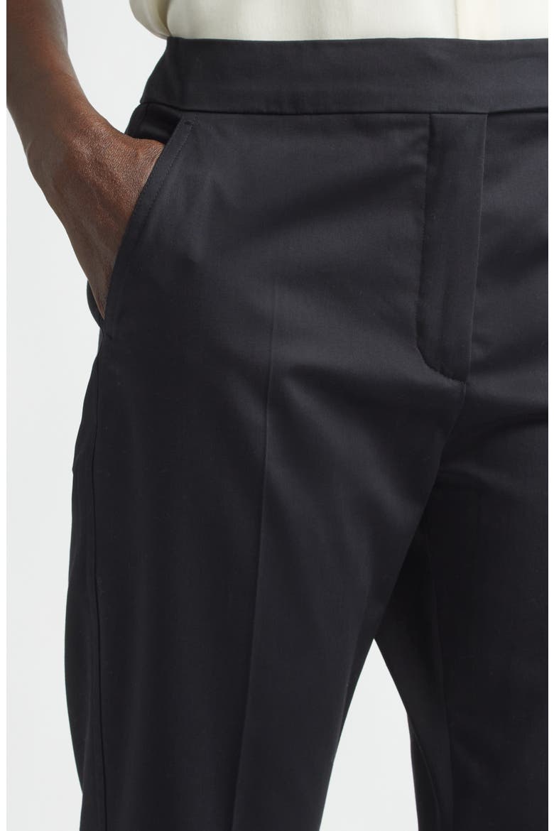 Okra Crop Straight Leg Pants, Alternate, color, BLACK