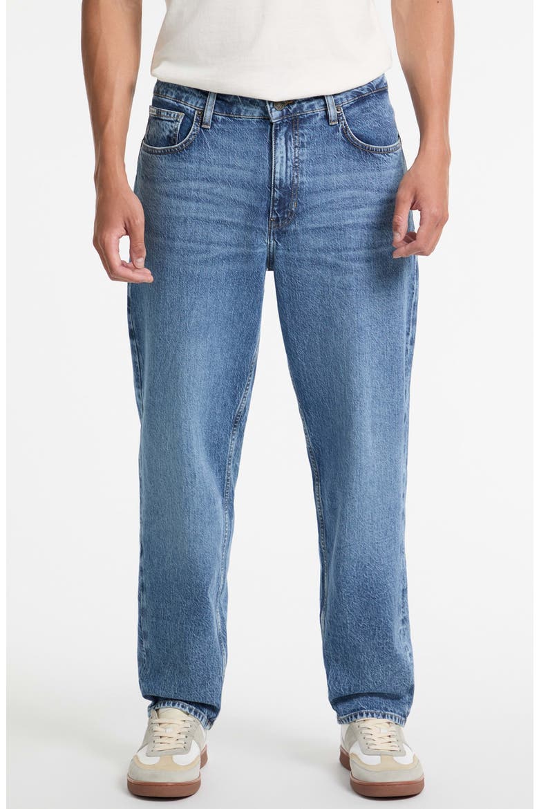 G15 Relaxed Tapered Leg Jeans, Main, color, MEDIUM BLUE