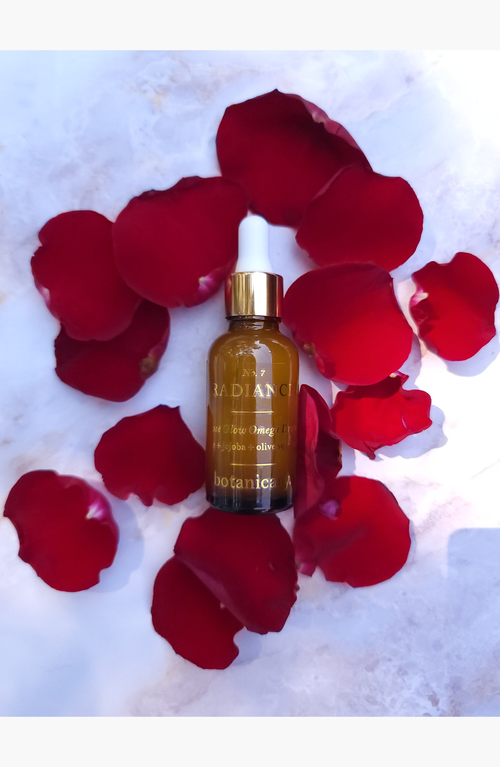 Botanicary No. 7 Radiance Rose Glow Omega Drops Facial Oil In Brown