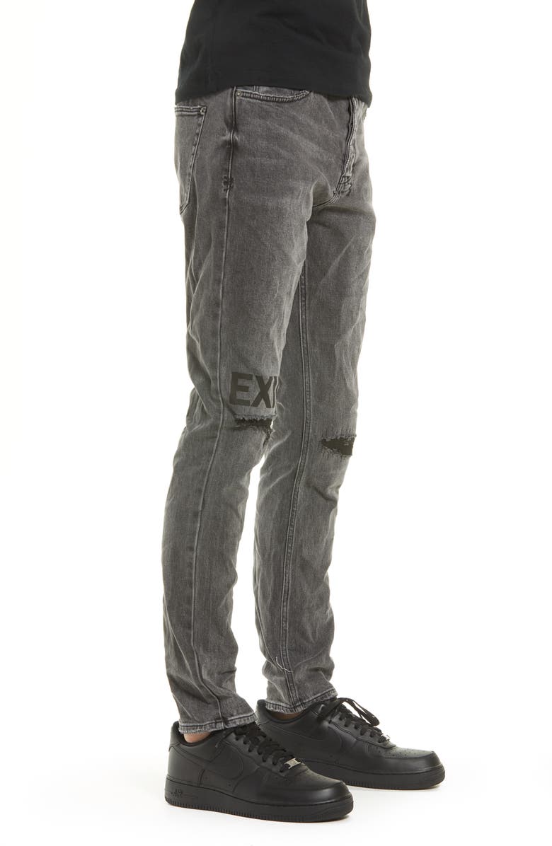 Ksubi Chitch Exile Trashed Men's Ripped Slim Fit Jeans, Alternate, color,
