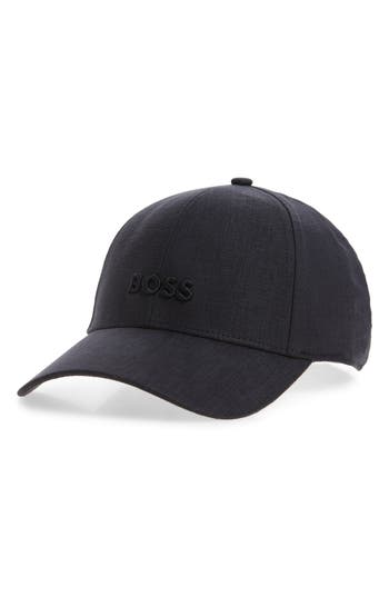 Hugo Boss Boss Zed Embroidered Logo Adjustable Baseball Cap In Blue