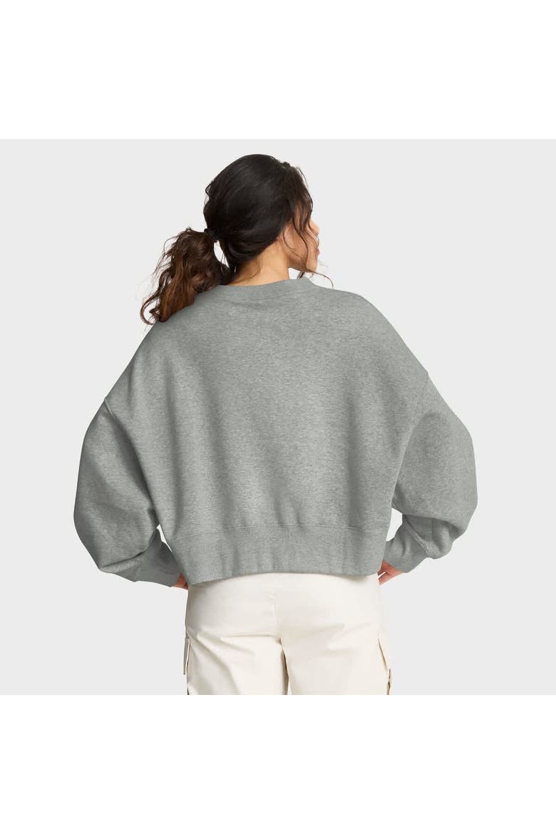 Women's Nike Heather Gray Texas Longhorns Oversized Phoenix Arch Pullover Sweatshirt, Alternate, color, Heather Gray