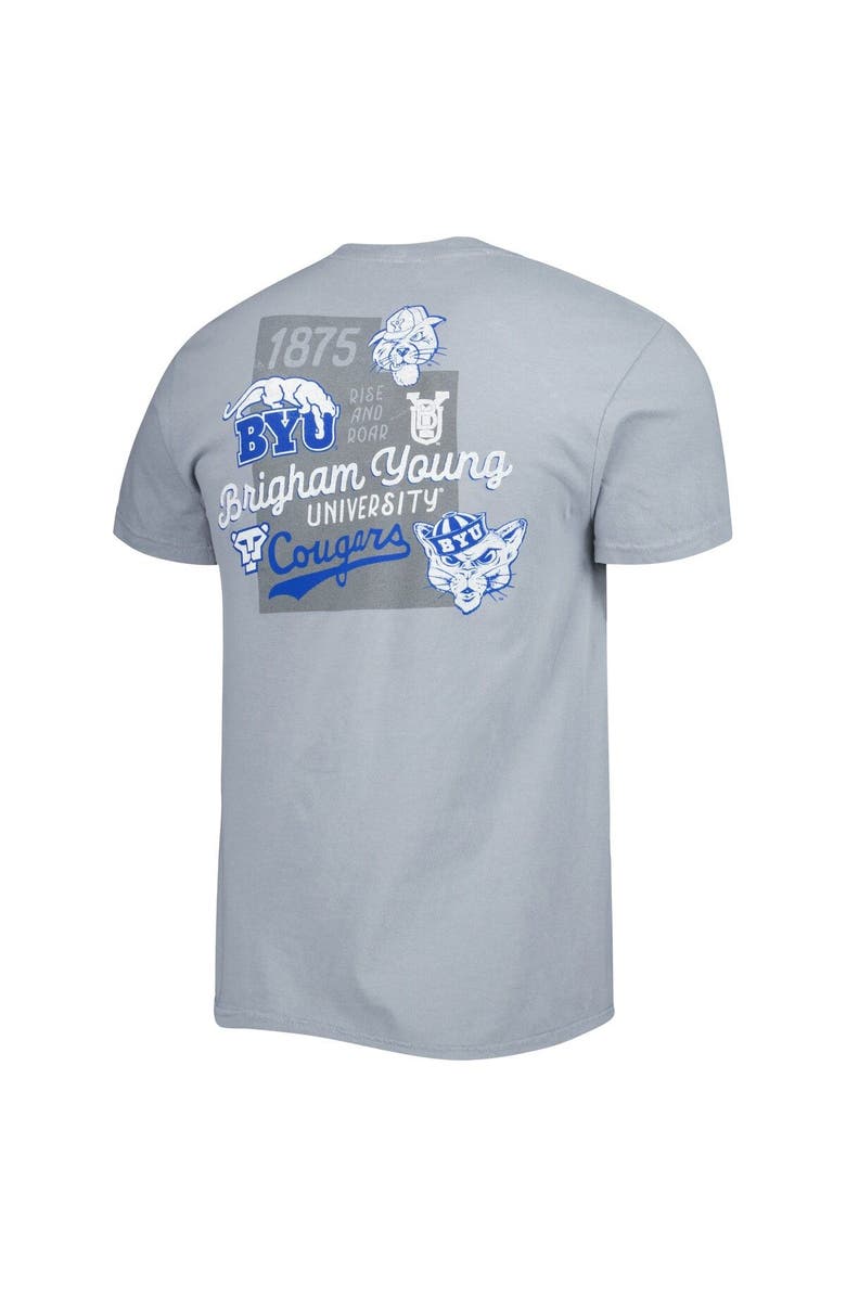 IMAGE ONE Men's Graphite BYU Cougars Vault State Comfort T-Shirt, Alternate, color, 