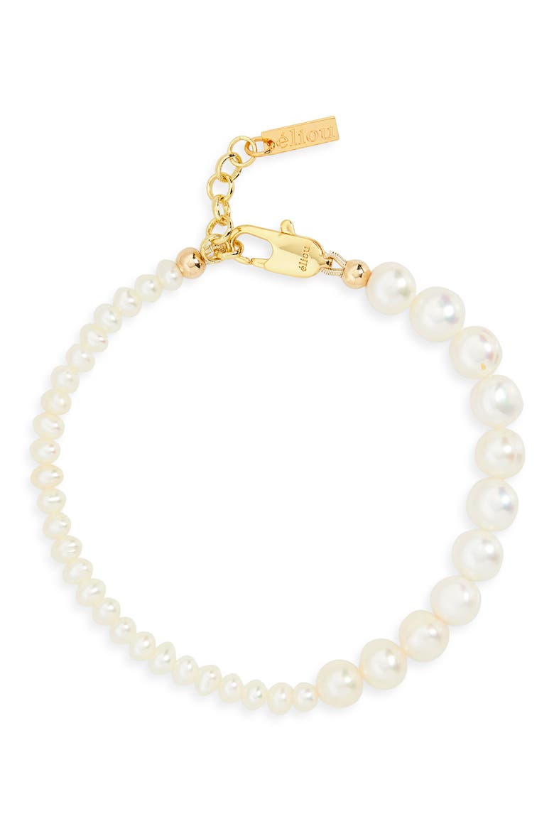 Filis Freshwater Pearl Bracelet, Main, color, WHITE