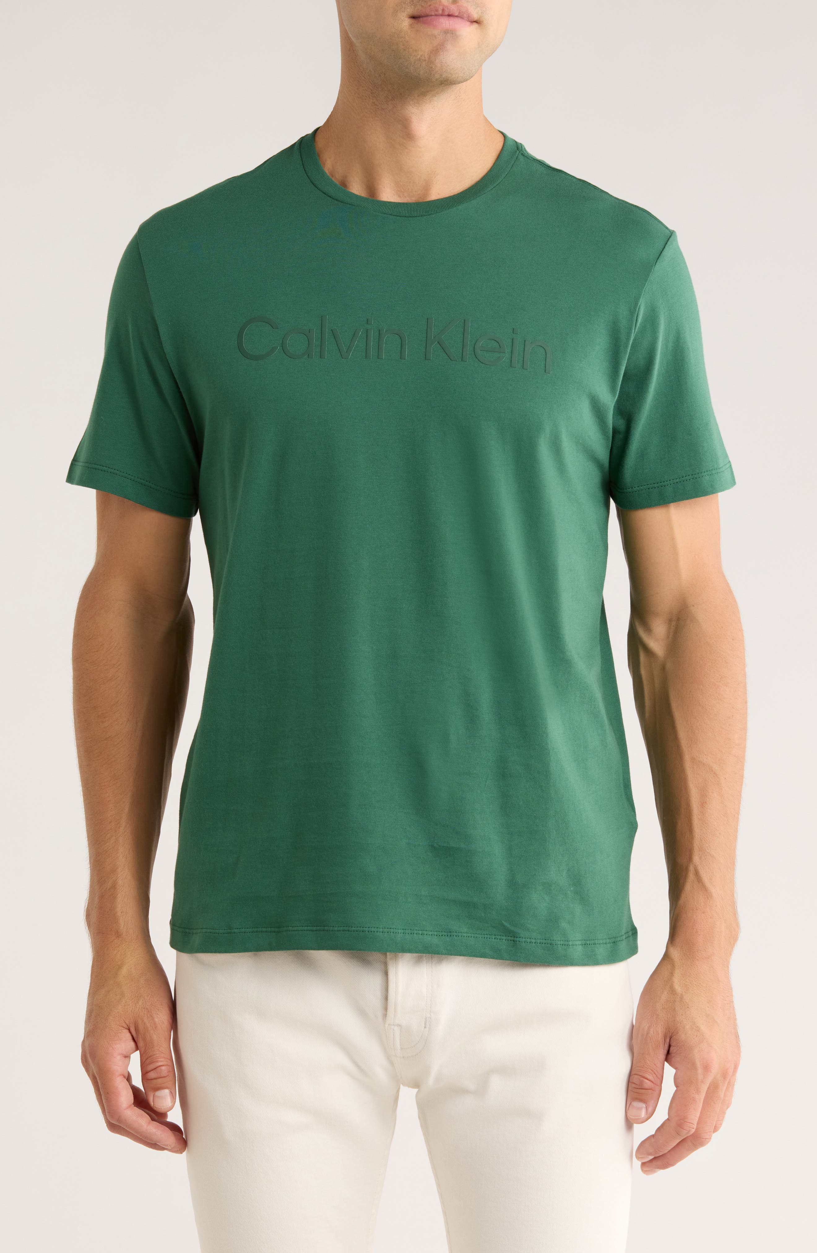 Calvin Klein Standard Logo Cotton Crewneck T-Shirt