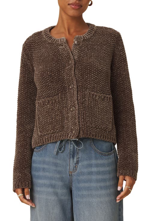 Aubrey Chenille Cardigan