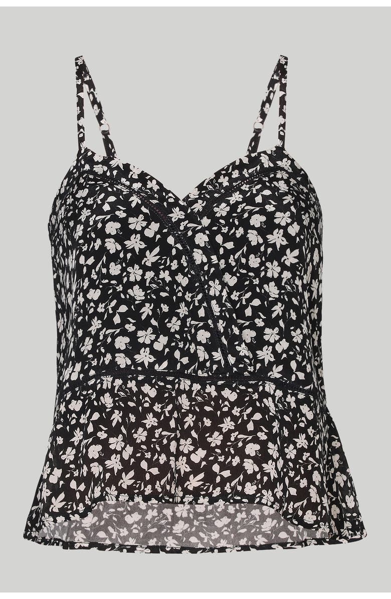 Reistor V-neck Camisole with Lace, Alternate, color, 