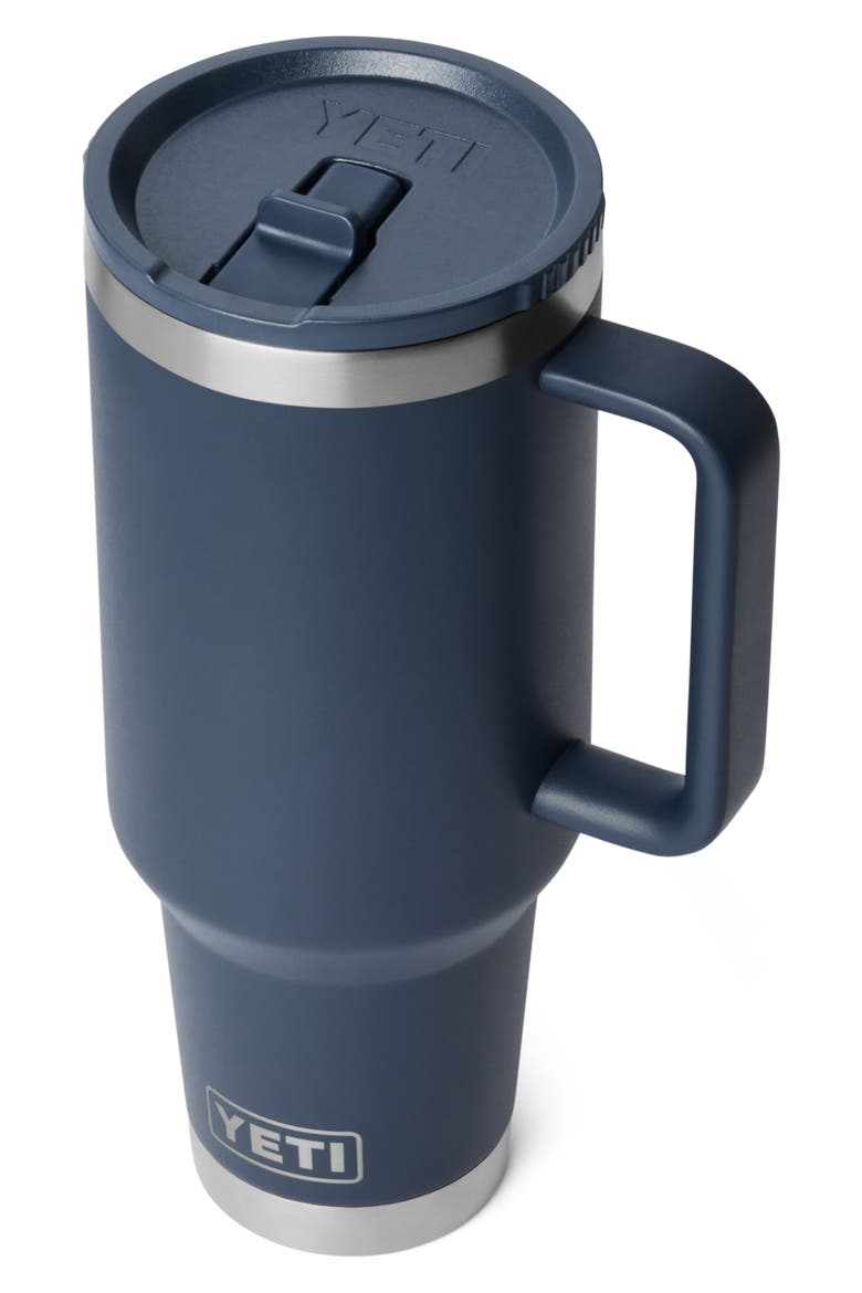 Rambler 40-Ounce Travel Straw Mug, Alternate, color, NAVY