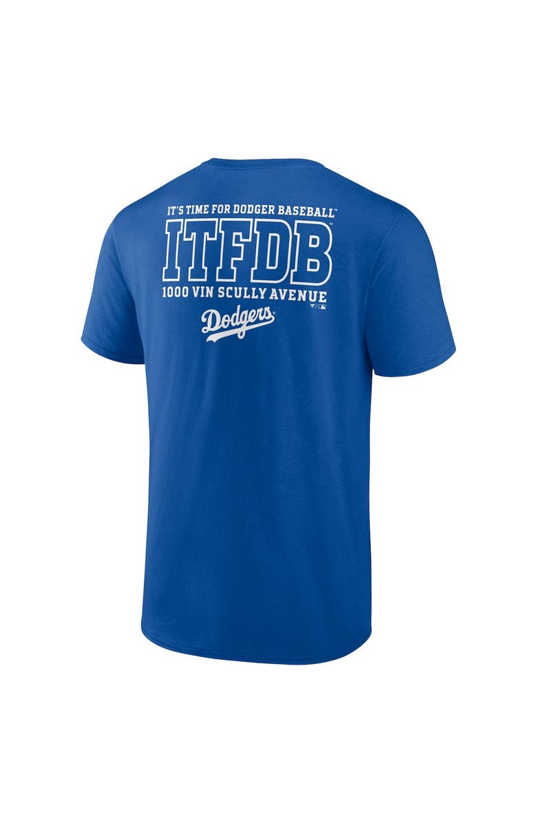 FANATICS Men's Fanatics Branded Royal Los Angeles Dodgers Iconic Bring It T-Shirt, Alternate, color, 