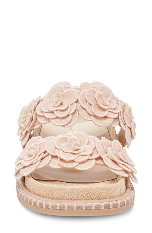 Dolce Vita Sherla Two-strap Platform Sandal In Praline Raffia