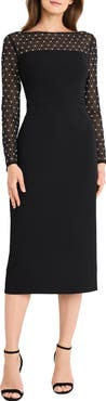 Maggy London Embellished Rhinestone Sheath Dress