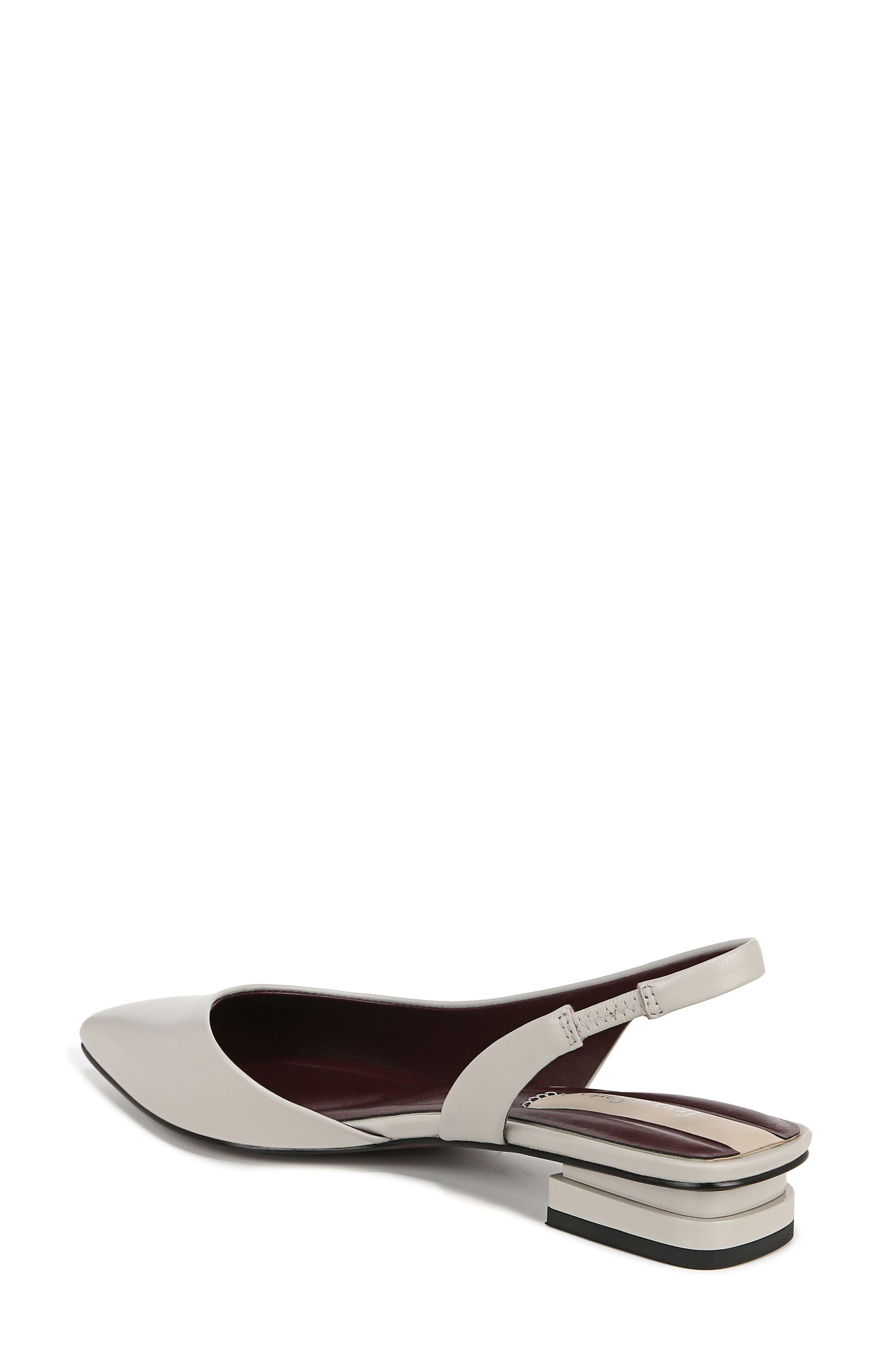 Tyra Pointed Toe Slingback Flat, Alternate, color, STONE