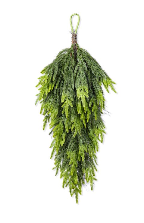 31.5"H Christmas PE Dripping Teardrop Wreath