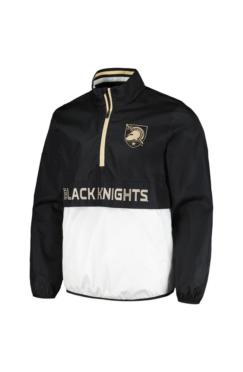 G-III SPORTS BY CARL BANKS Men's G-III Sports by Carl Banks Black Army Black Knights Cornerman Half-Zip Top, Alternate, color, Black