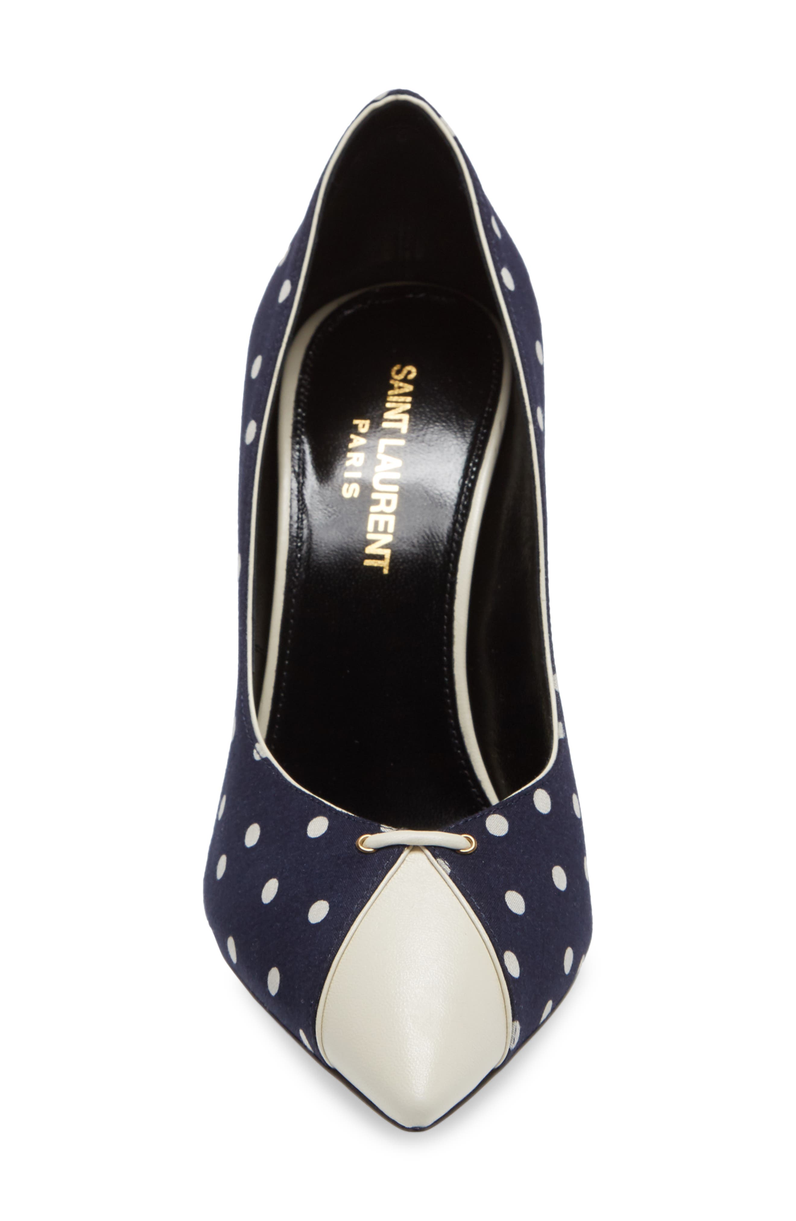 Saint Laurent Lola Pointed Toe Pump, Alternate, color, 