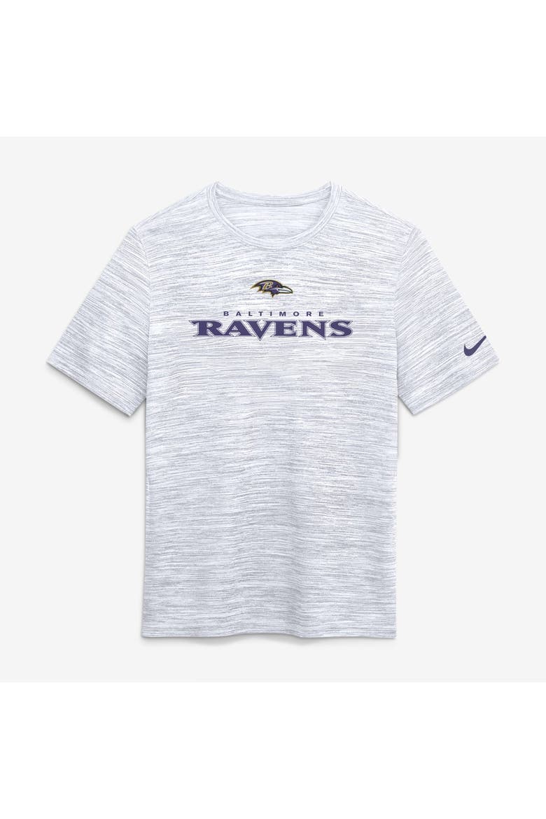 Men's Nike Ash Baltimore Ravens Velocity Endurance Run Dri-FIT T-Shirt, Alternate, color, Ash
