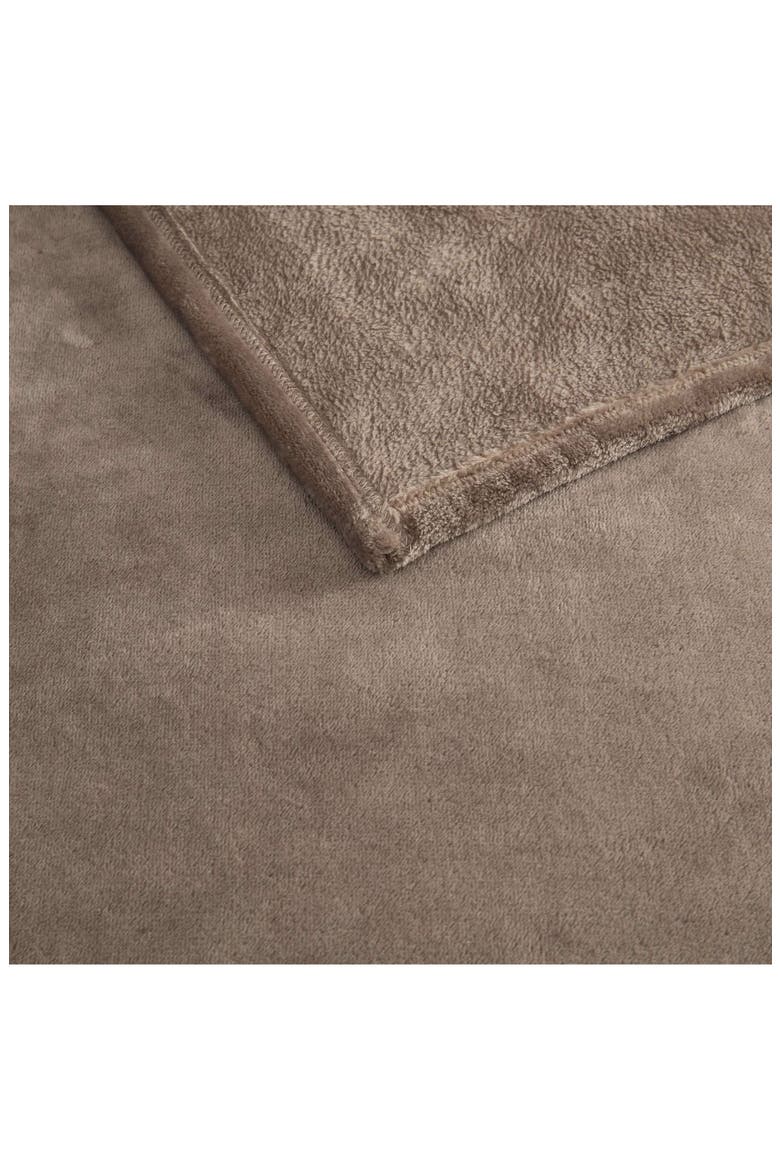 Bedford Microfiber Bed Blanket, Alternate, color, BIRDS NEST BROWN