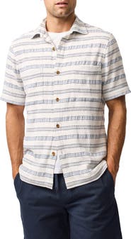 Rodd & Gunn Yarrow Creek Short Sleeve Recycled Cotton Blend Button-Up Shirt