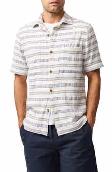 Rodd & Gunn Yarrow Creek Short Sleeve Recycled Cotton Blend Button-Up Shirt