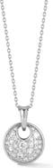 GLAZE JEWELRY Moissanite Disc Pendant Necklace