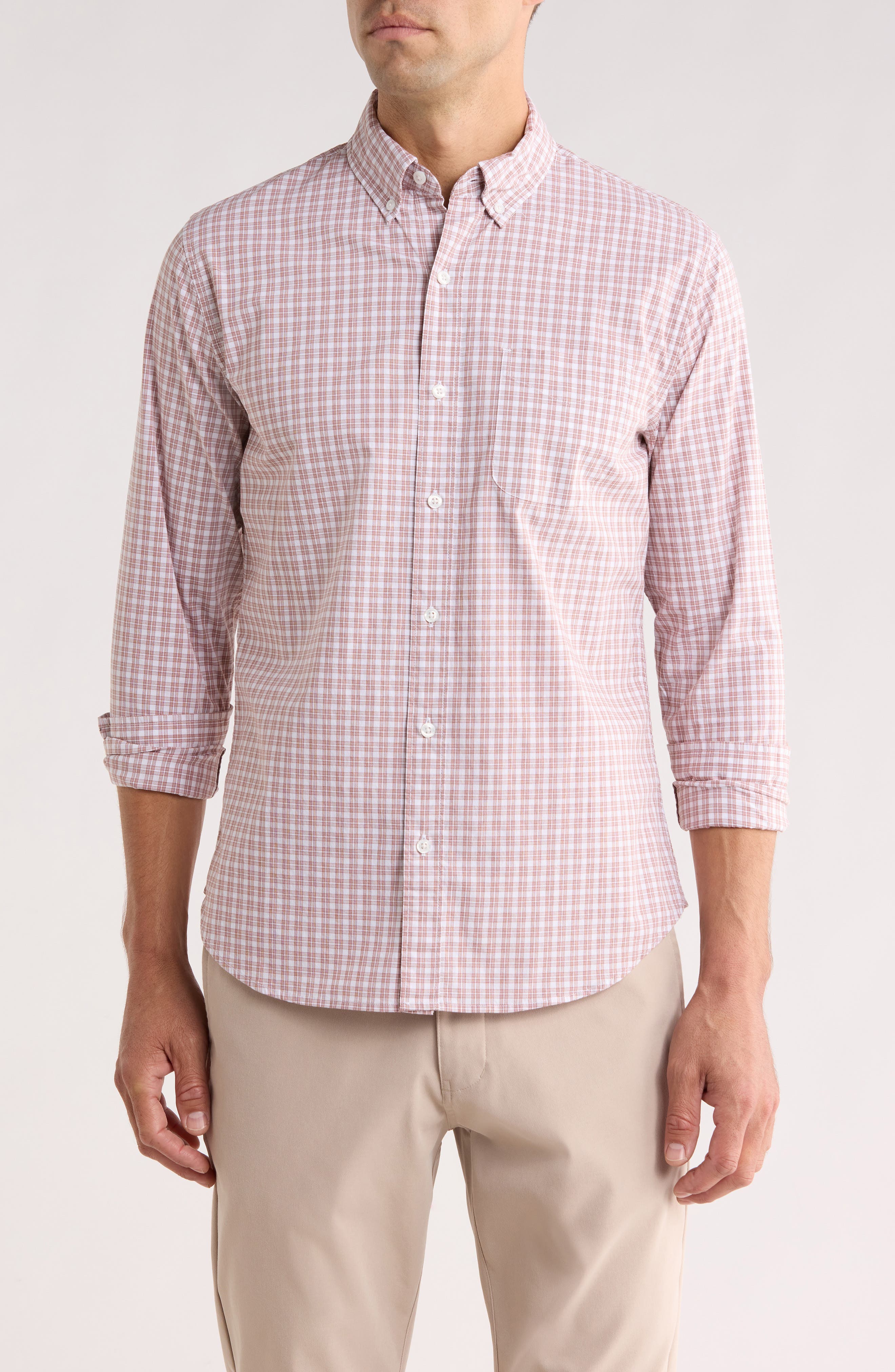 Bonobos Tigertail Plaid Slim Fit Button Front Shirt