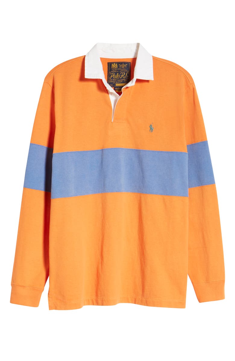 Polo Ralph Lauren Stripe Long Sleeve Cotton Polo, Alternate, color,