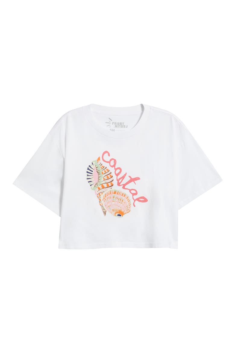 Martina Graphic Cropped T-Shirt, Alternate, color, BUTTER