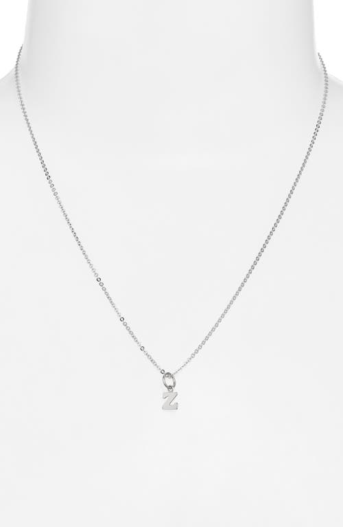Nashelle Initial Pendant Necklace In Sterling Silver - Z