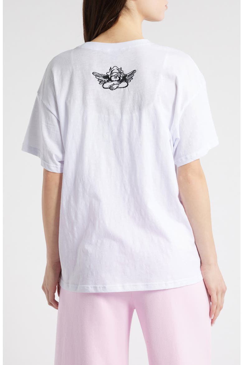 Electric Love V2 Boyfriend Graphic T-Shirt, Alternate, color, WHITE