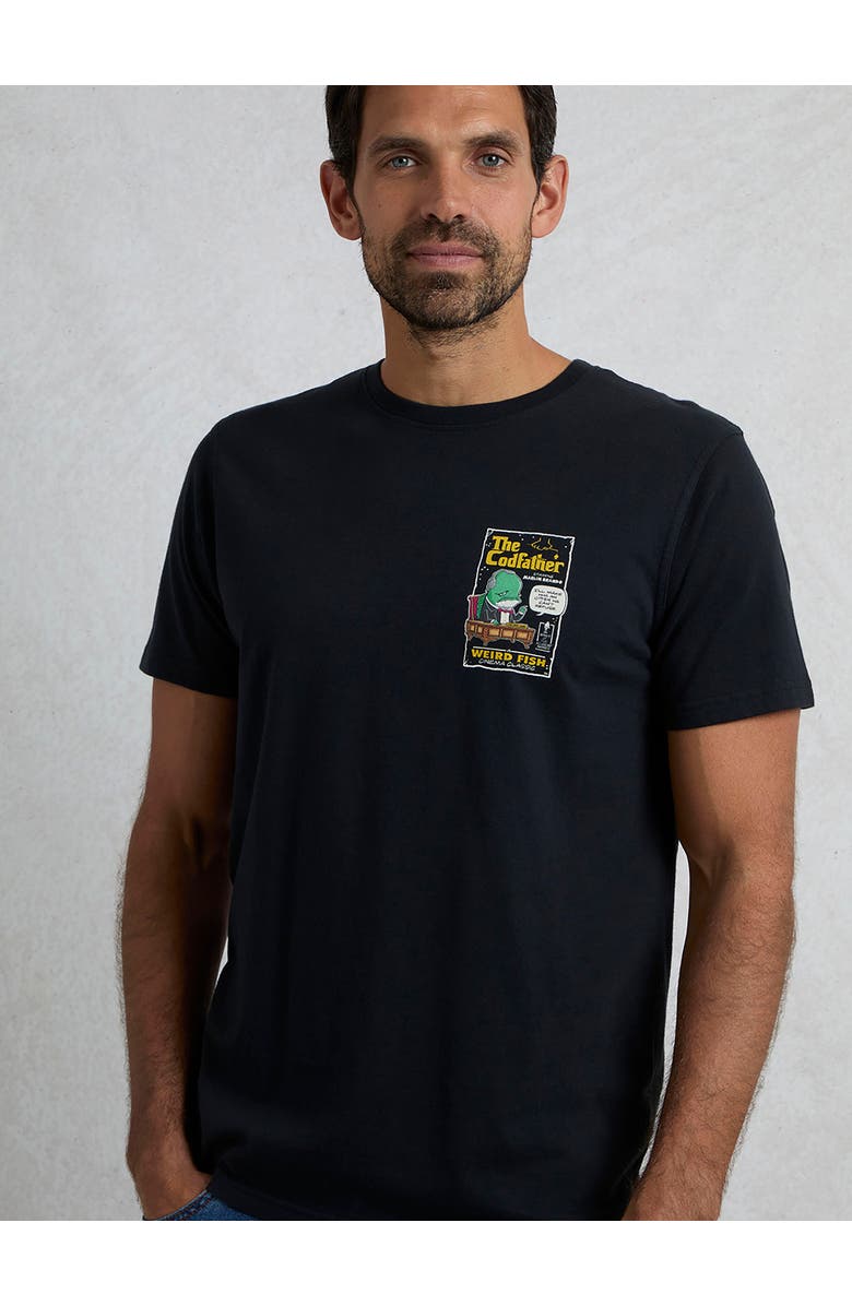 Weird Fish Codfather Heritage Wash Artist T-Shirt, Alternate, color, Black