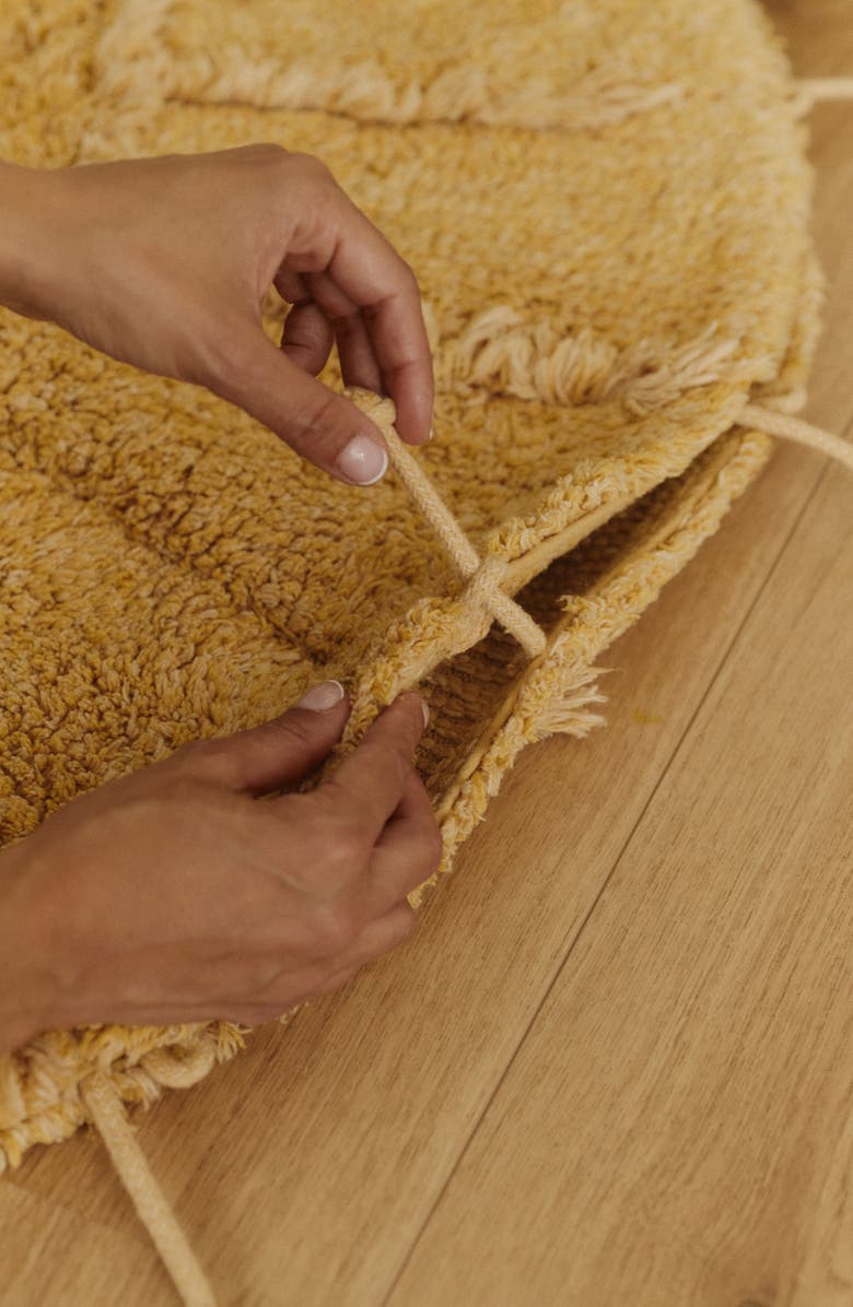 Lorena Canals Moon Multishape Washable Cotton Blend Rug, Alternate, color, Honey