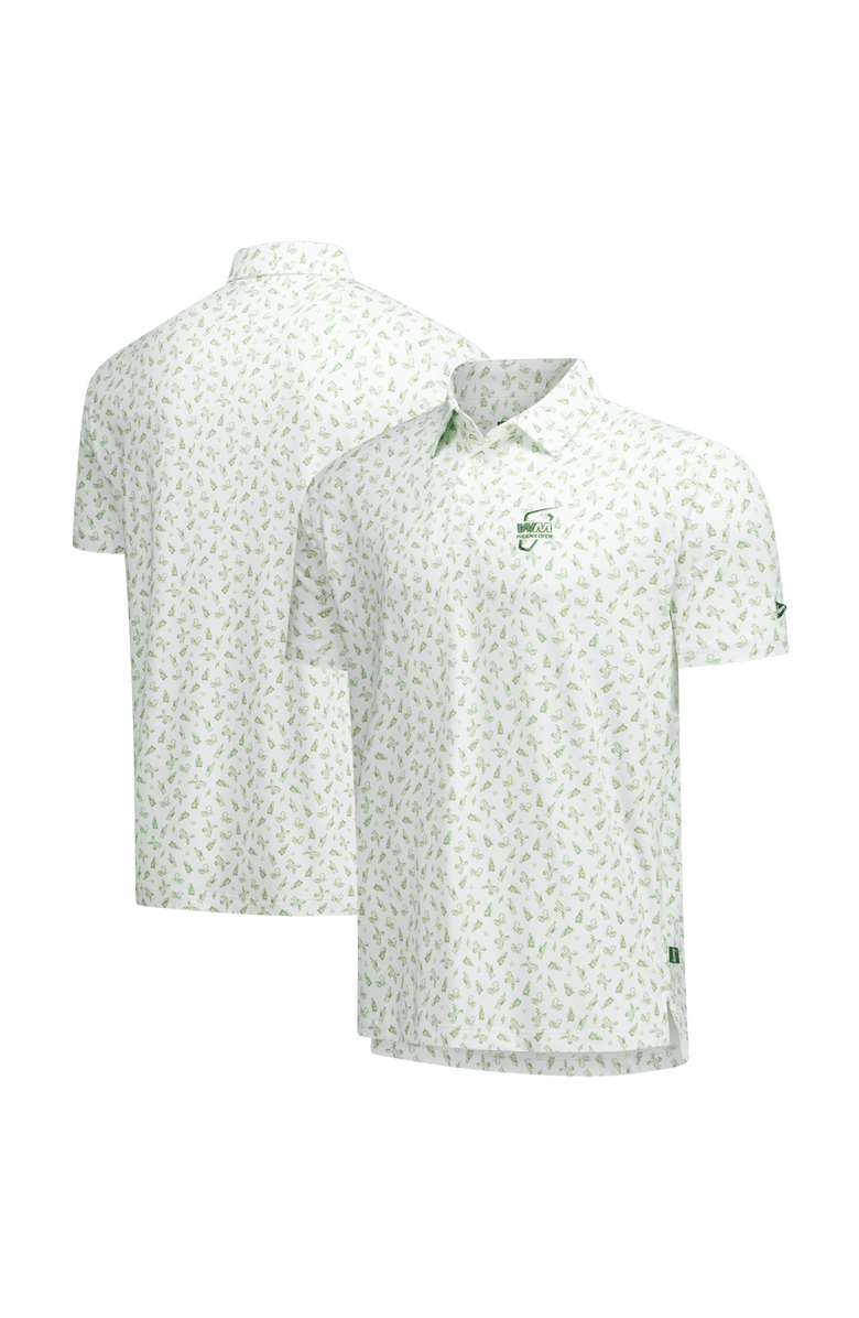Breezy Golf Men's Breezy Golf White WM Phoenix Open Caddy Creatures Polo, Main, color, White