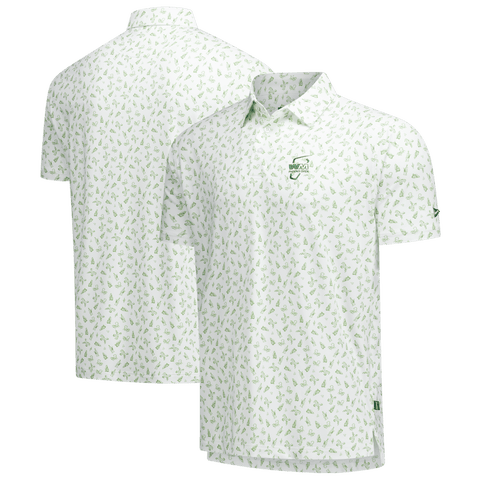 Men's Breezy Golf White WM Phoenix Open Caddy Creatures Polo