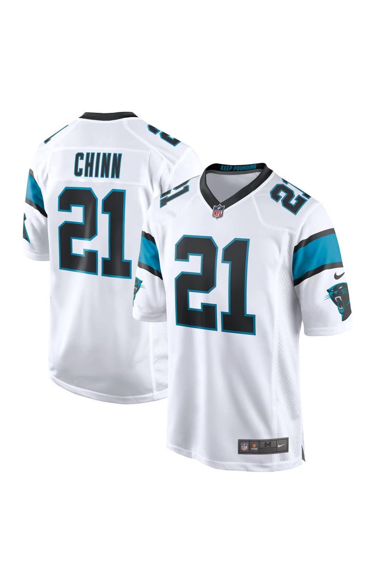 Nike Men's Nike Jeremy Chinn White Carolina Panthers Game Jersey, Main, color, 