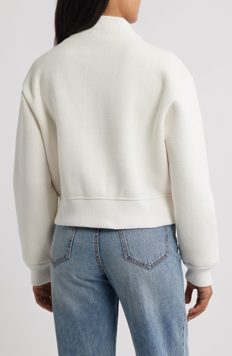 Brooklyn Industries Cotton Bomber Jacket, Alternate, color, Antique White