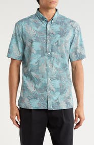 Tori Richard Aero Leaves Short Sleeve Button-Down Shirt