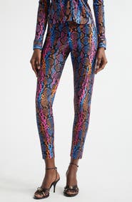 Versace Python Print Leggings