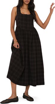 Nobody's Child Cora Plaid Midi Dress