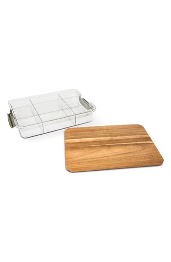 Core Home 9 Section Snack Box In Brown