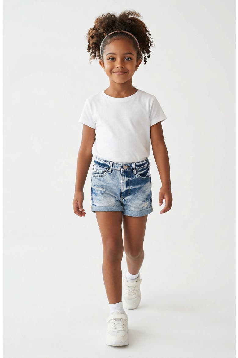 Kids' Rip & Repair Cutoff Denim Shorts, Alternate, color, BLEACH WASH