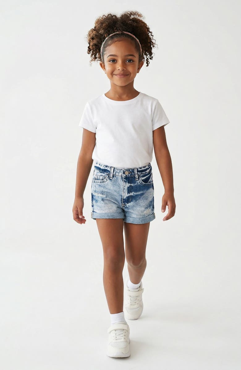 Joe's Jeans Kids' Rip & Repair Cutoff Denim Shorts, Alternate, color, Bleach Wash